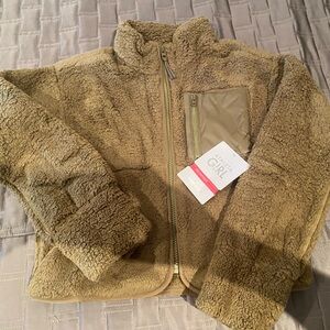 NWT Athleta Girl High Pile Full zip jacket